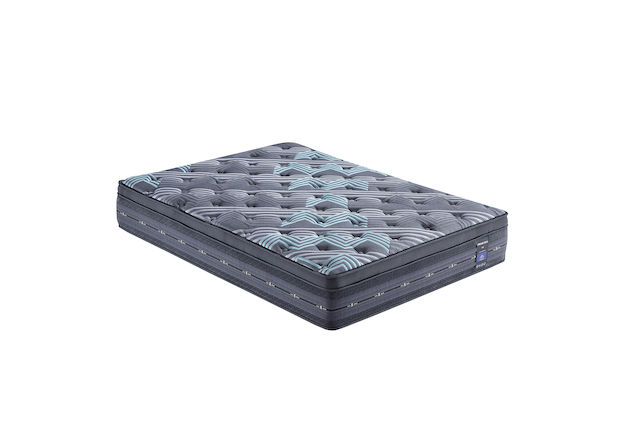 Matelas à ressort à bobine de poche en mousse à mémoire avec enceinte en mousse disponible en taille réelle