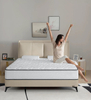 Matelas hybride avec système de bobine de poche matelas de confort moyen dans une boîte 