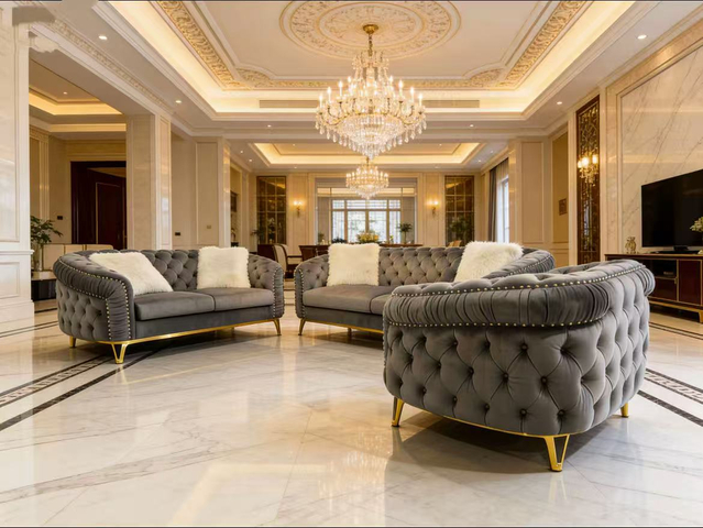 Canapé de luxe moderne 