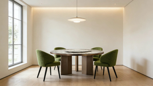 Ensemble de table à manger moderne en marbre et en acier